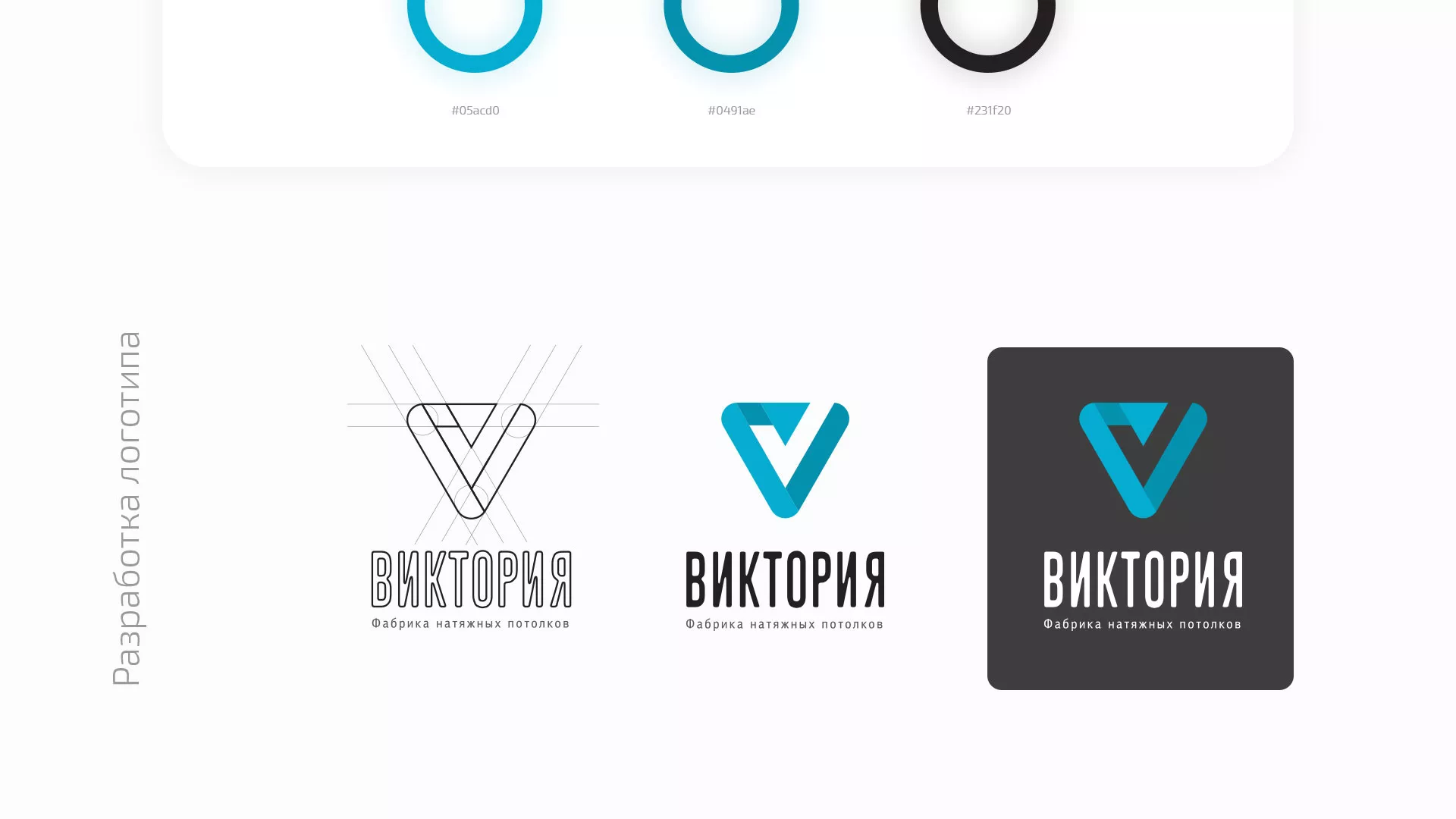 Разработка фирменного стиля компании по продаже и установке натяжных потолков в Балее